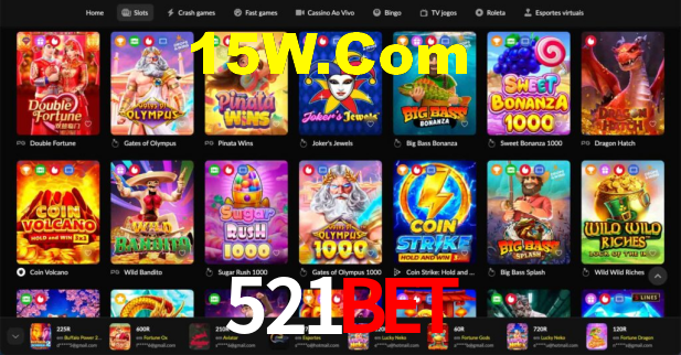 Sinta a adrenalina dos jogos de cassino com 521Bet
